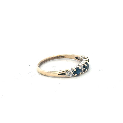 9ct yellow gold ring size L (sh26208b)