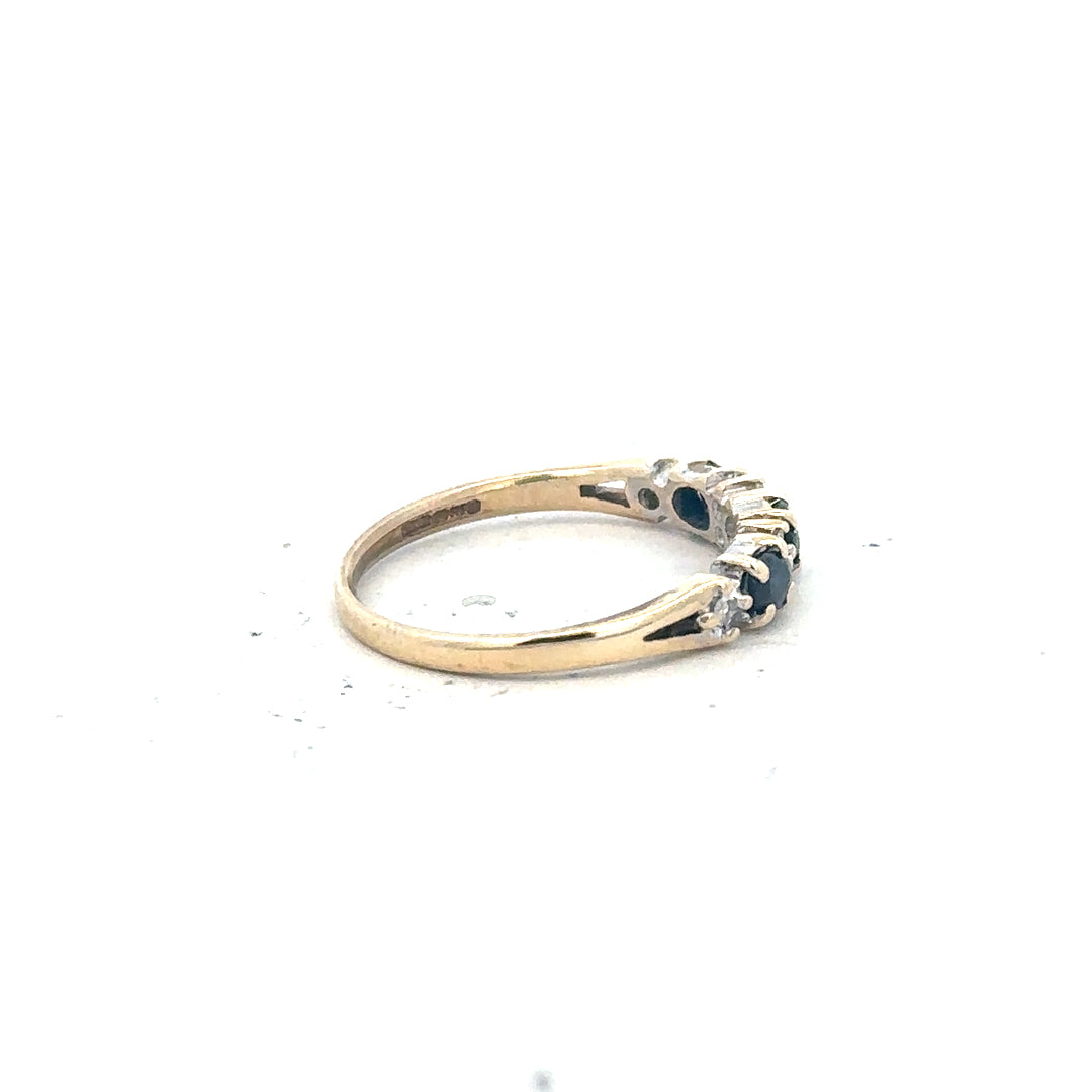 9ct yellow gold ring size L (sh26208b)