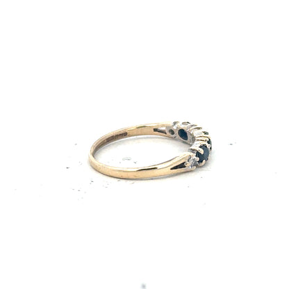 9ct yellow gold ring size L (sh26208b)