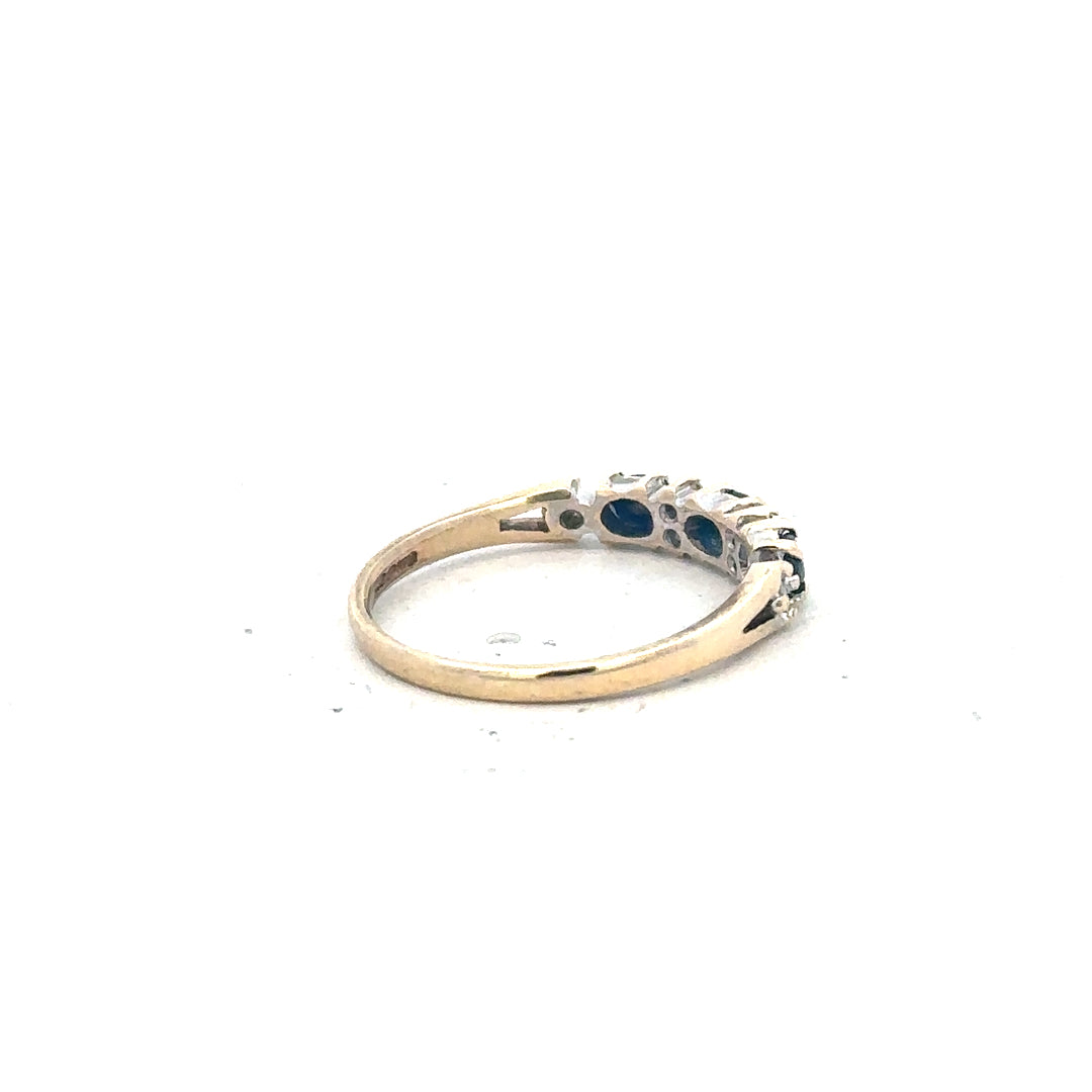 9ct yellow gold ring size L (sh26208b)