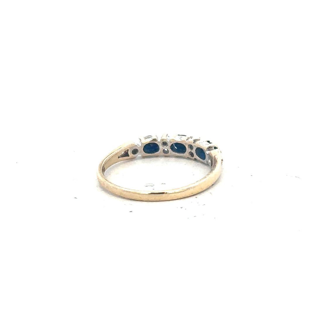 9ct yellow gold ring size L (sh26208b)