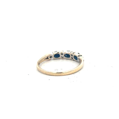 9ct yellow gold ring size L (sh26208b)