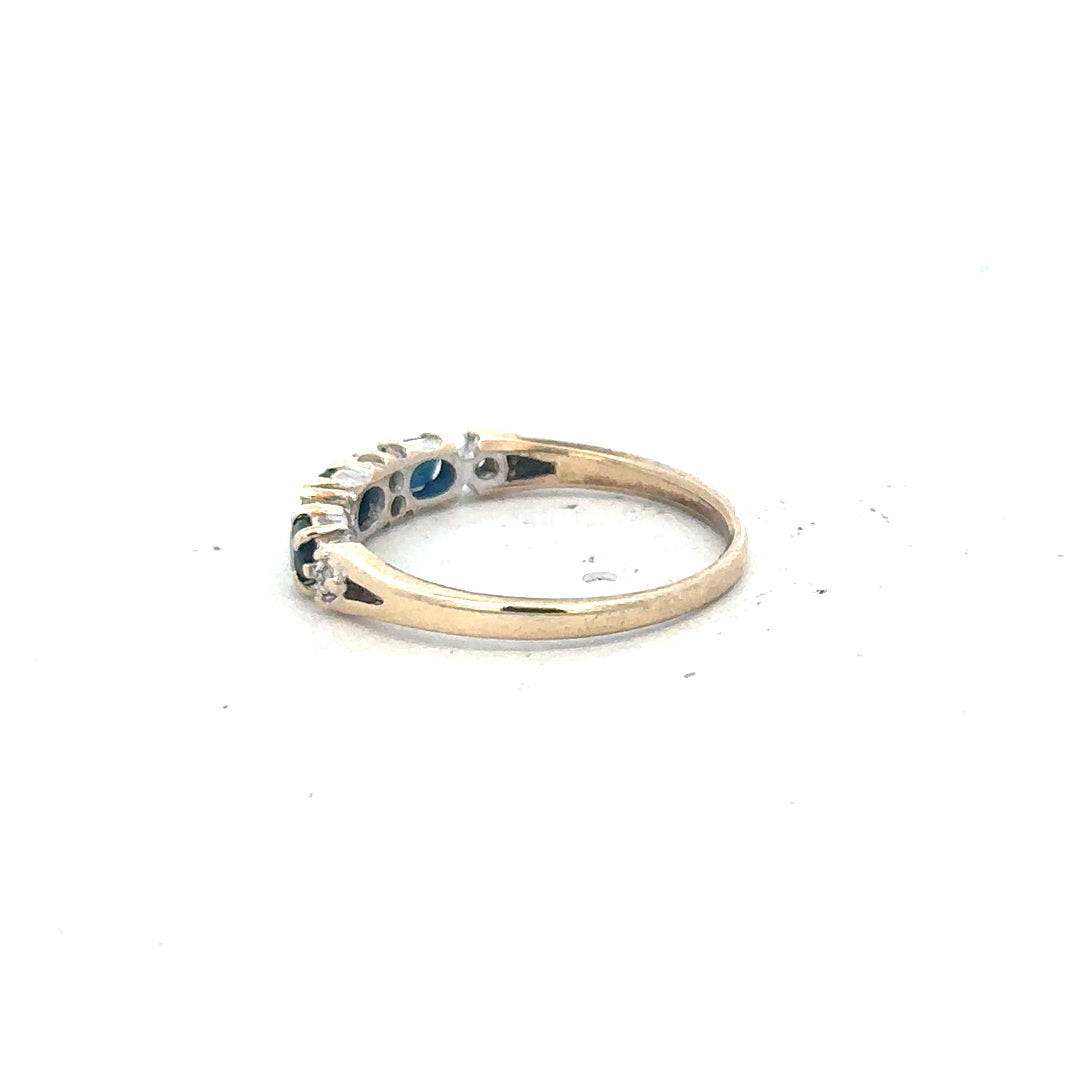 9ct yellow gold ring size L (sh26208b)