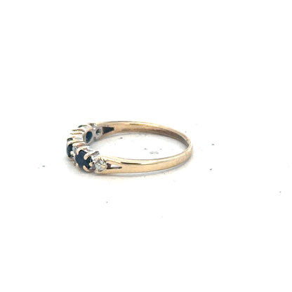 9ct yellow gold ring size L (sh26208b)