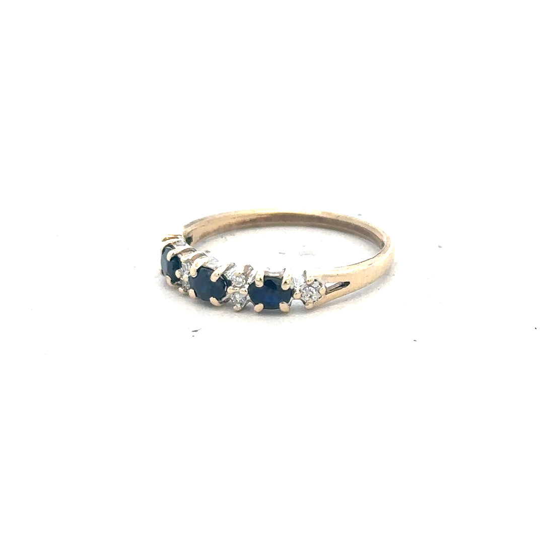 9ct yellow gold ring size L (sh26208b)