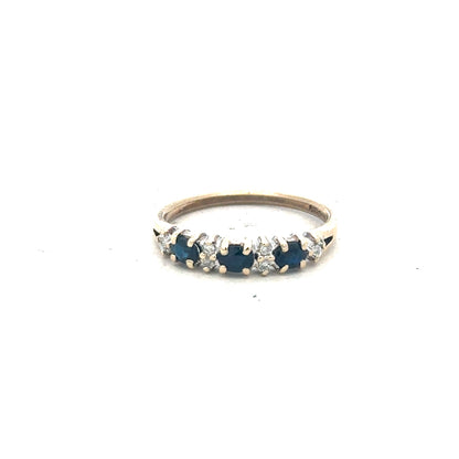 9ct yellow gold ring size L (sh26208b)