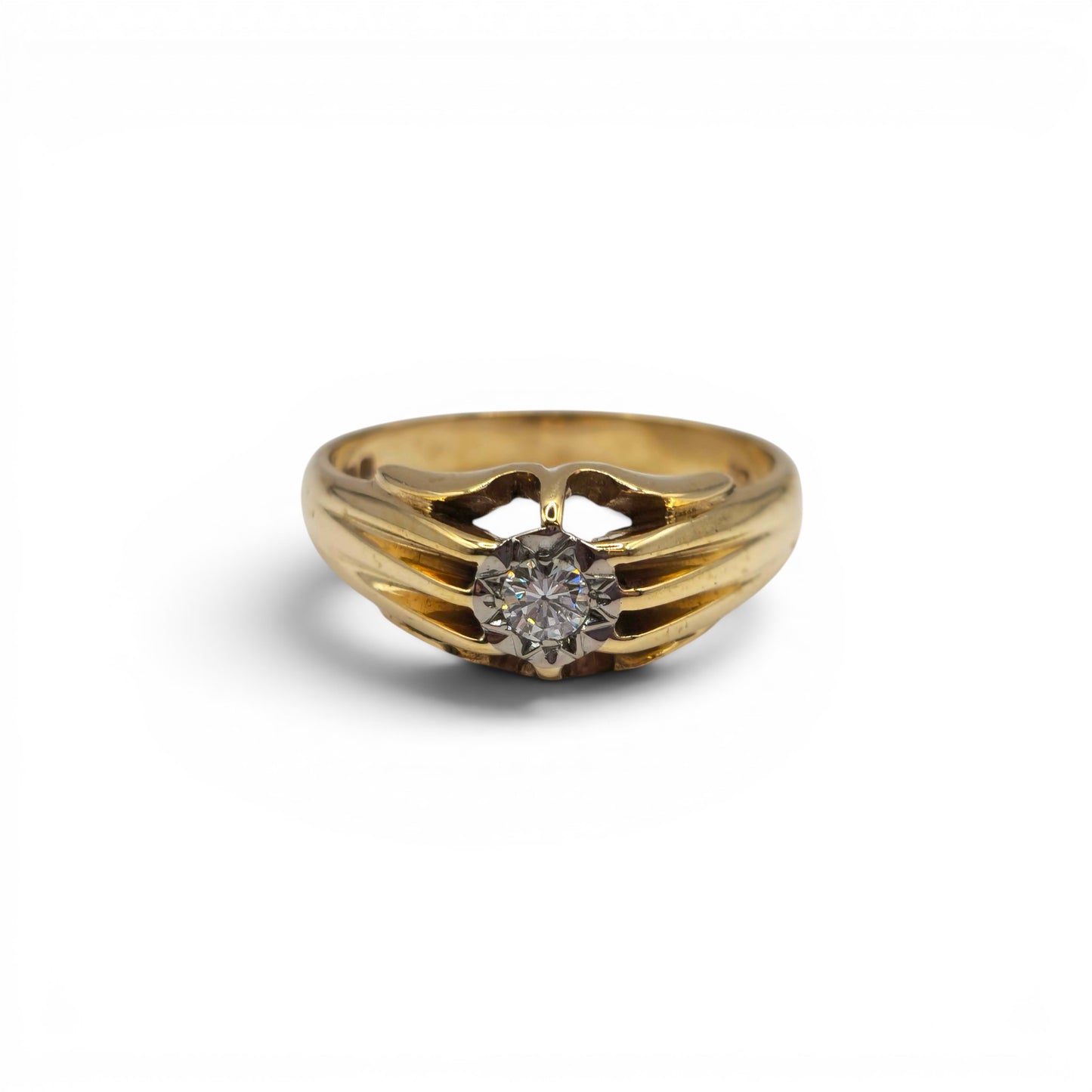 9ct yellow gold diamond ring  Sh25996b
