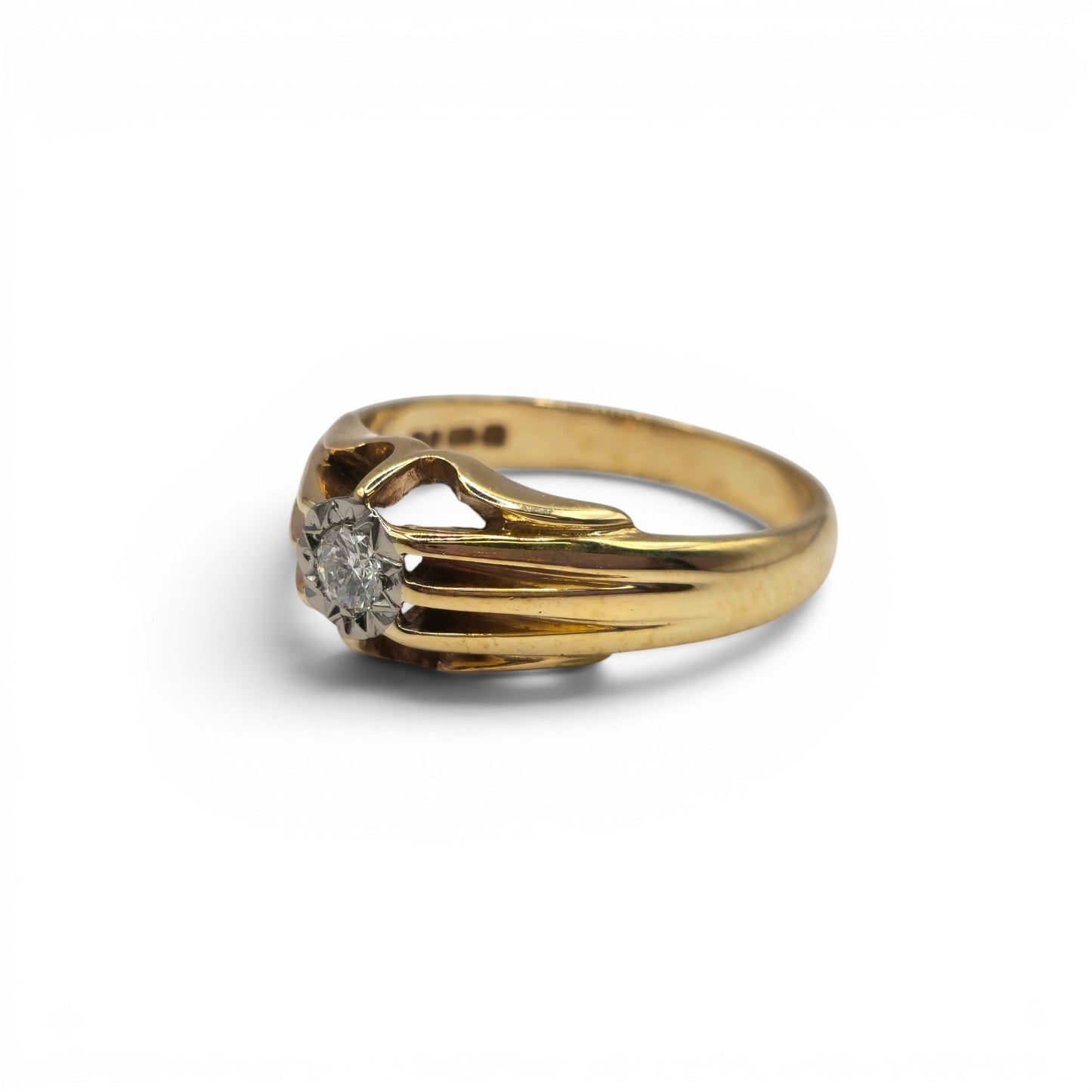 9ct yellow gold diamond ring  Sh25996b