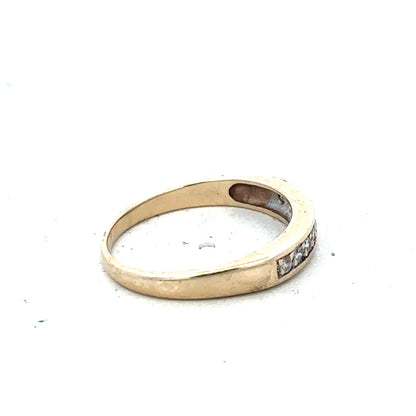9ct yellow gold diamond ring size K1/2 (sh25074l)