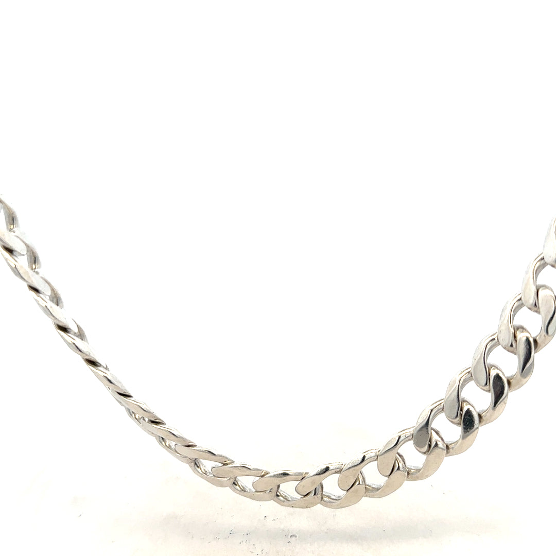 Silver curb chain 115.4g (sh26222b)