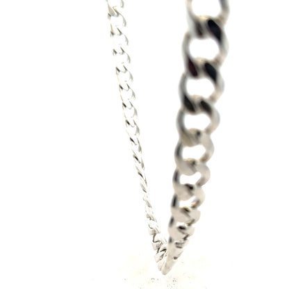 Silver curb chain 115.4g (sh26222b)