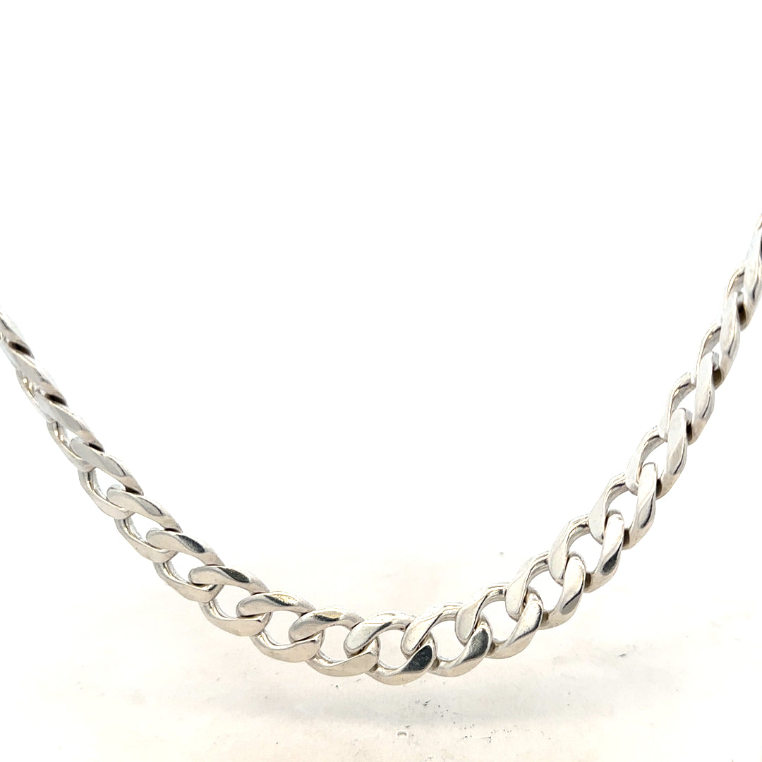 Silver curb chain 115.4g (sh26222b)