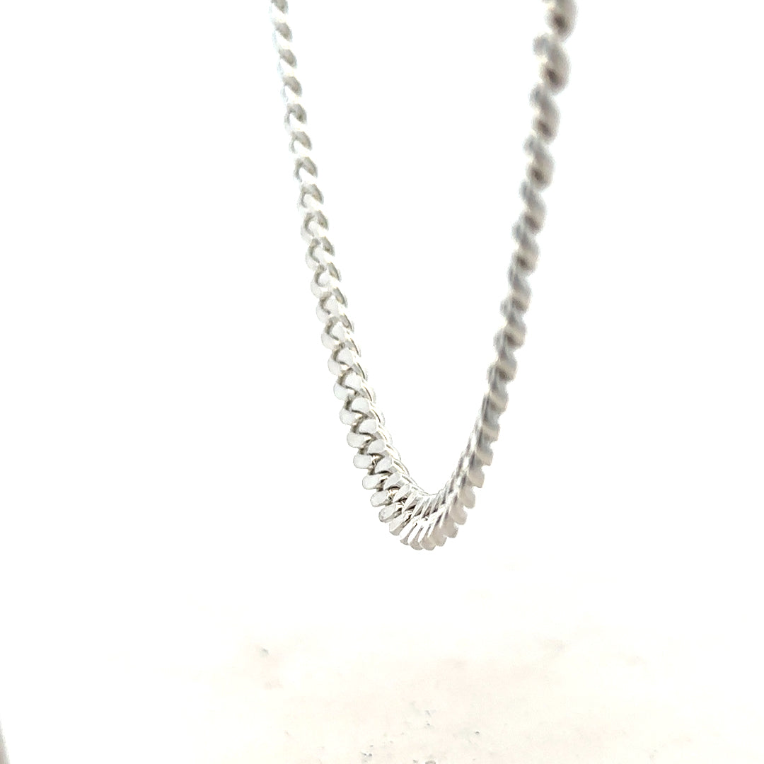 Silver curb chain 51.8g (sh26374b)