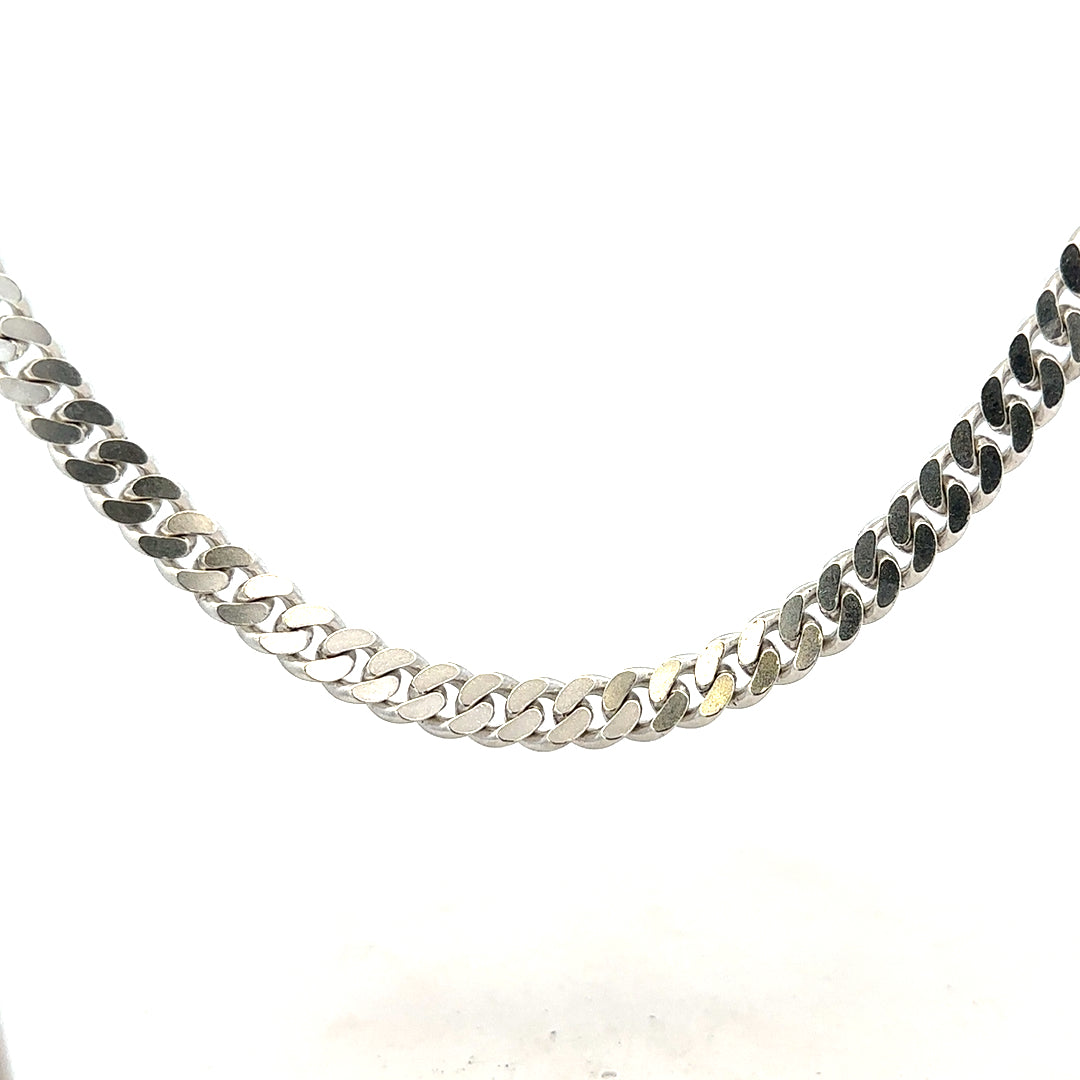 Silver curb chain 51.8g (sh26374b)