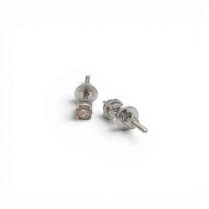 18ct white gold diamond stud earrings  BB1893l
