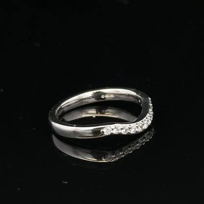 Platinum diamond ring size J (sh24872l)