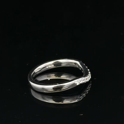 Platinum diamond ring size J (sh24872l)