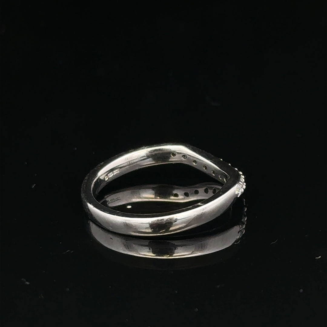 Platinum diamond ring size J (sh24872l)