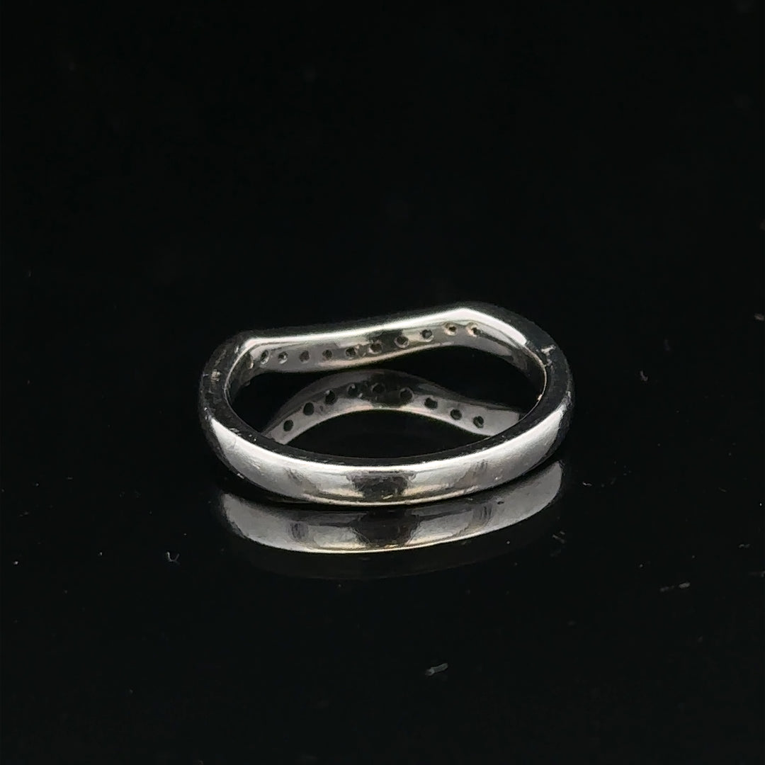 Platinum diamond ring size J (sh24872l)