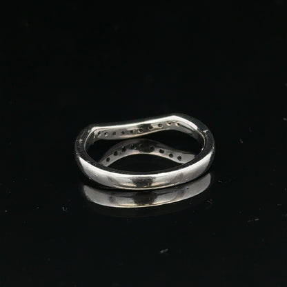 Platinum diamond ring size J (sh24872l)