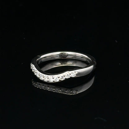 Platinum diamond ring size J (sh24872l)