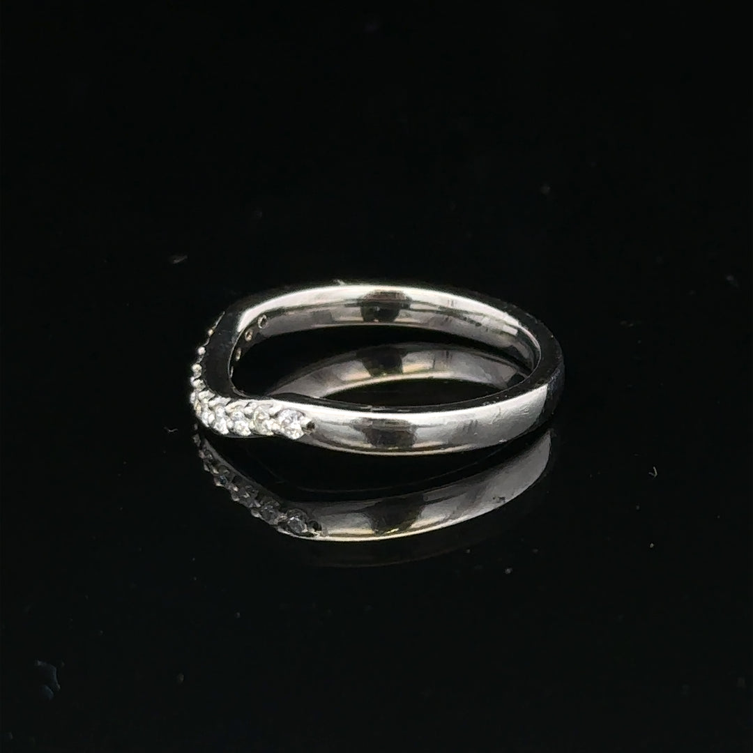 Platinum diamond ring size J (sh24872l)