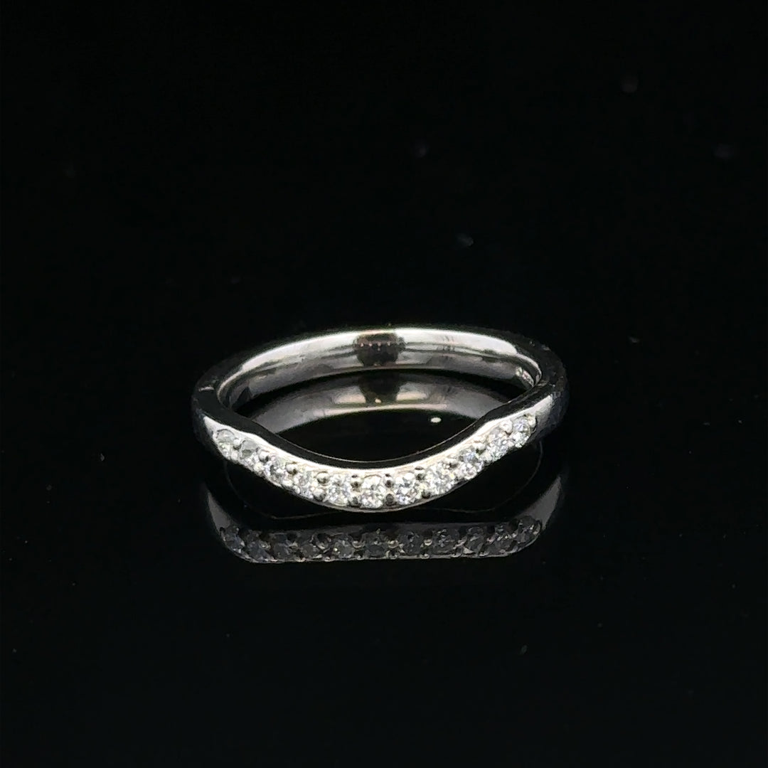 Platinum diamond ring size J (sh24872l)