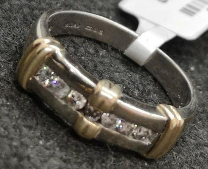 9ct white gold diamond ring