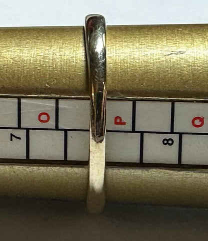 9ct yellow gold diamond ring size O1/2