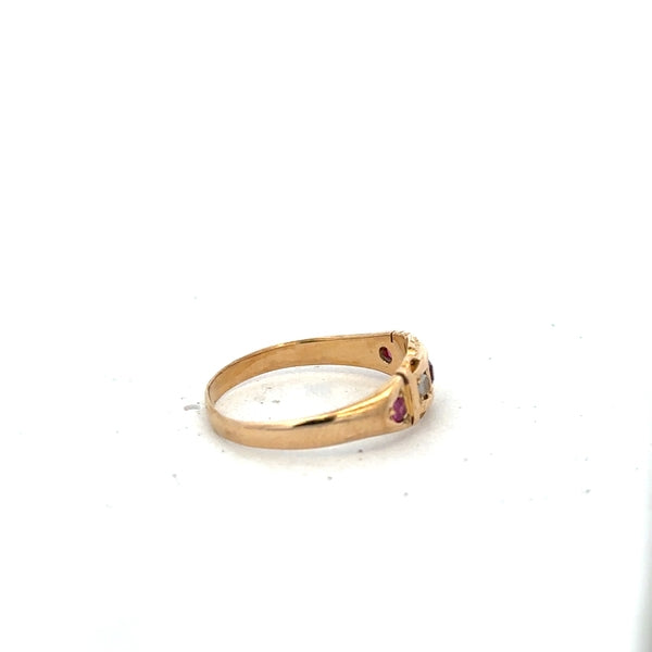 18ct yellow gold ring size N (sh25285b)