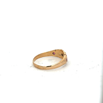 18ct yellow gold ring size N (sh25285b)