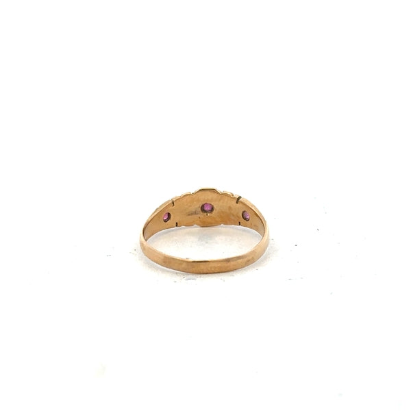 18ct yellow gold ring size N (sh25285b)