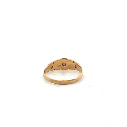 18ct yellow gold ring size N (sh25285b)