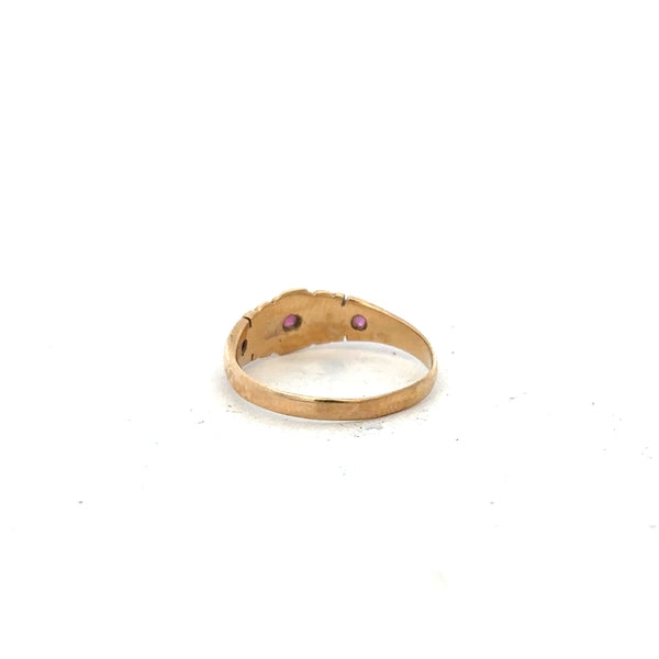 18ct yellow gold ring size N (sh25285b)
