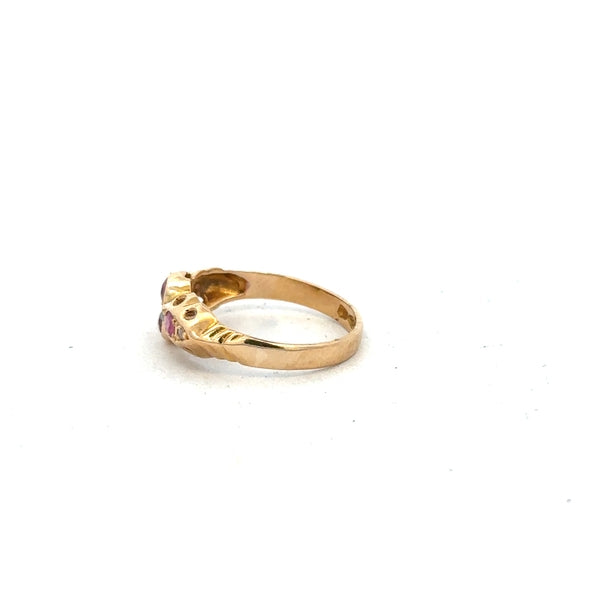 18ct yellow gold ring size M (sh25289b)