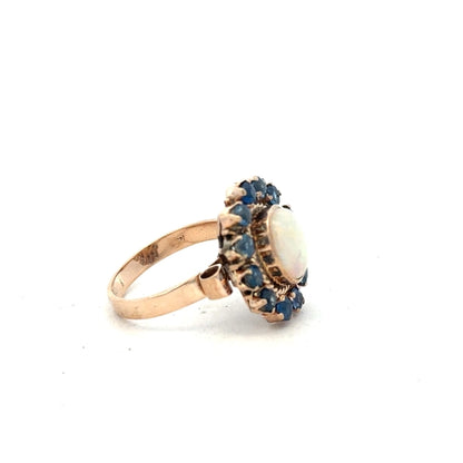 14ct yellow gold ring size M (sh25291b)