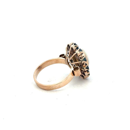 14ct yellow gold ring size M (sh25291b)