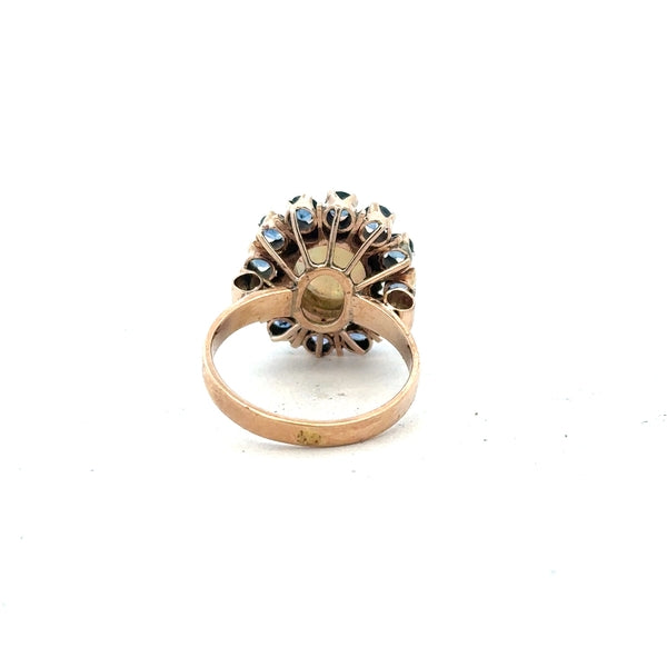 14ct yellow gold ring size M (sh25291b)
