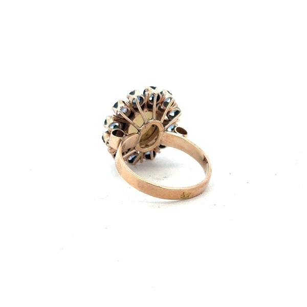 14ct yellow gold ring size M (sh25291b)