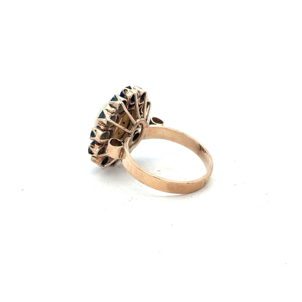 14ct yellow gold ring size M (sh25291b)