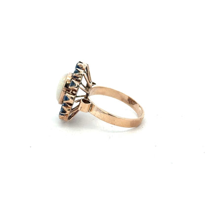 14ct yellow gold ring size M (sh25291b)