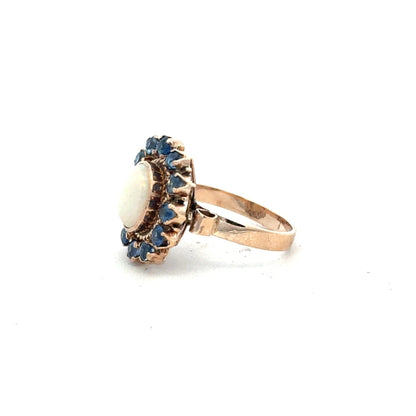 14ct yellow gold ring size M (sh25291b)