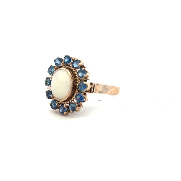 14ct yellow gold ring size M (sh25291b)