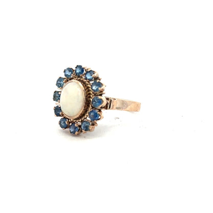 14ct yellow gold ring size M (sh25291b)