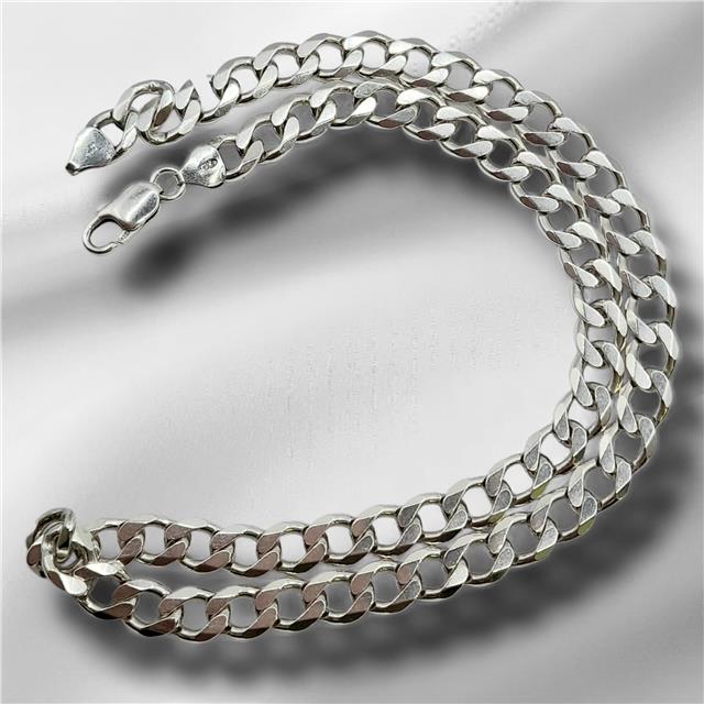 925 silver curb chain 19 inch 50.5g sh25340b