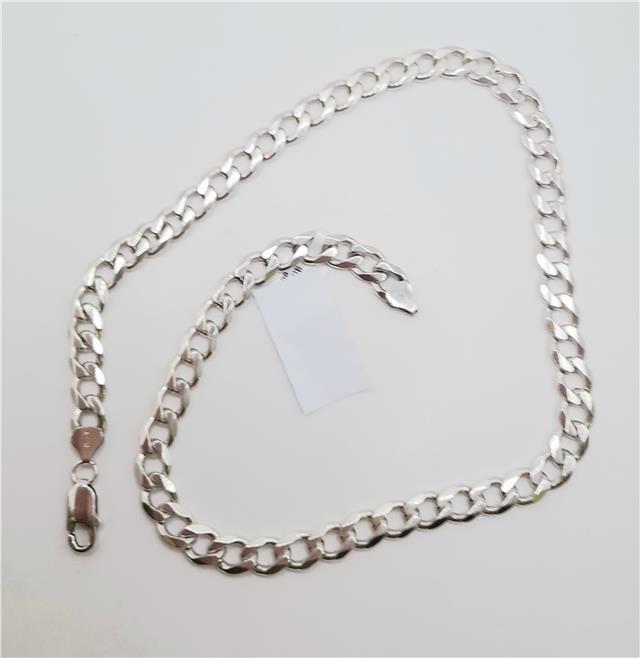 925 silver curb chain 19 inch 50.5g sh25340b