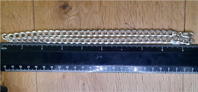 925 silver curb chain 19 inch 50.5g sh25340b