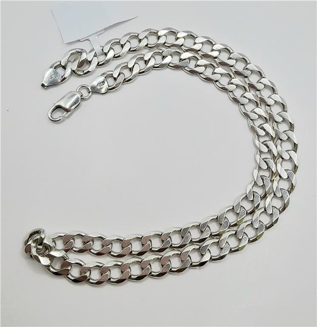 925 silver curb chain 19 inch 50.5g sh25340b