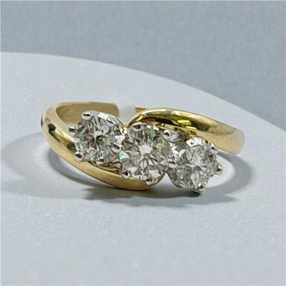 18ct Gold 0.75crt diamond ring Size L sh25729b