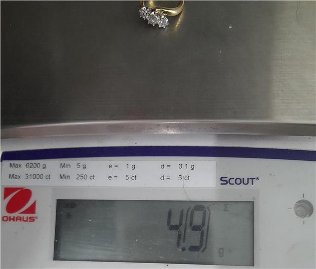18ct Gold 0.75crt diamond ring Size L sh25729b